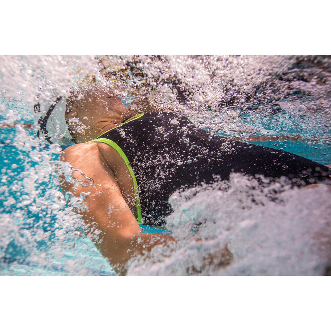 Maillot de bain kamyla 500 black yellow
