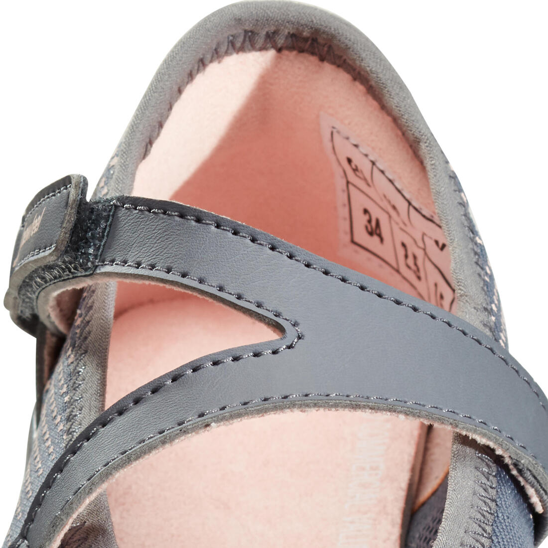 Ballerines à scratch enfant - PW 160 BR'EASY JR corail du 28 au 39