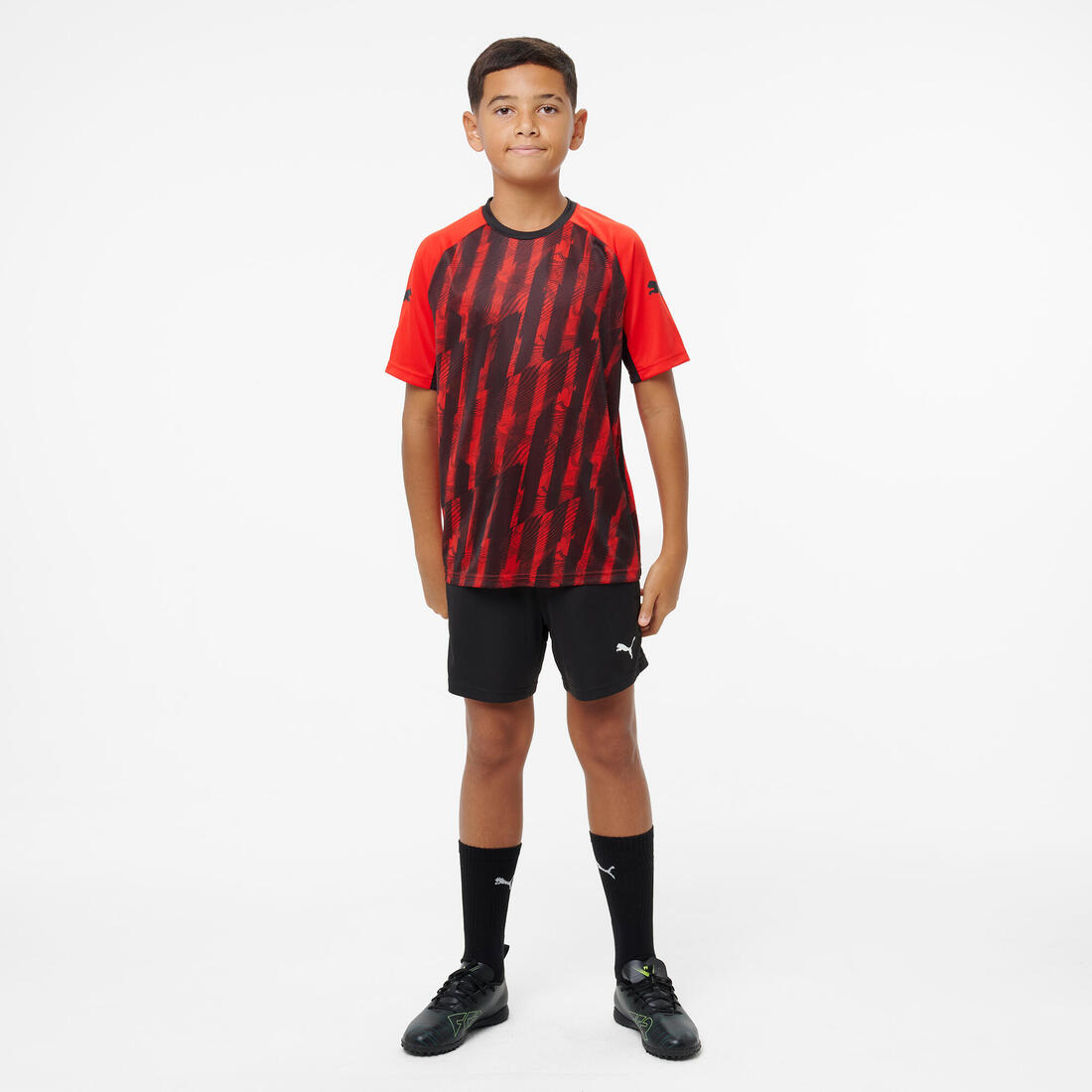 Maillot de football Puma IndividualLIGA 26 Enfant Noir/Rouge