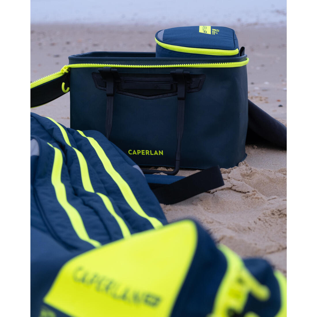 Trousse à bobines pêche en surfcasting