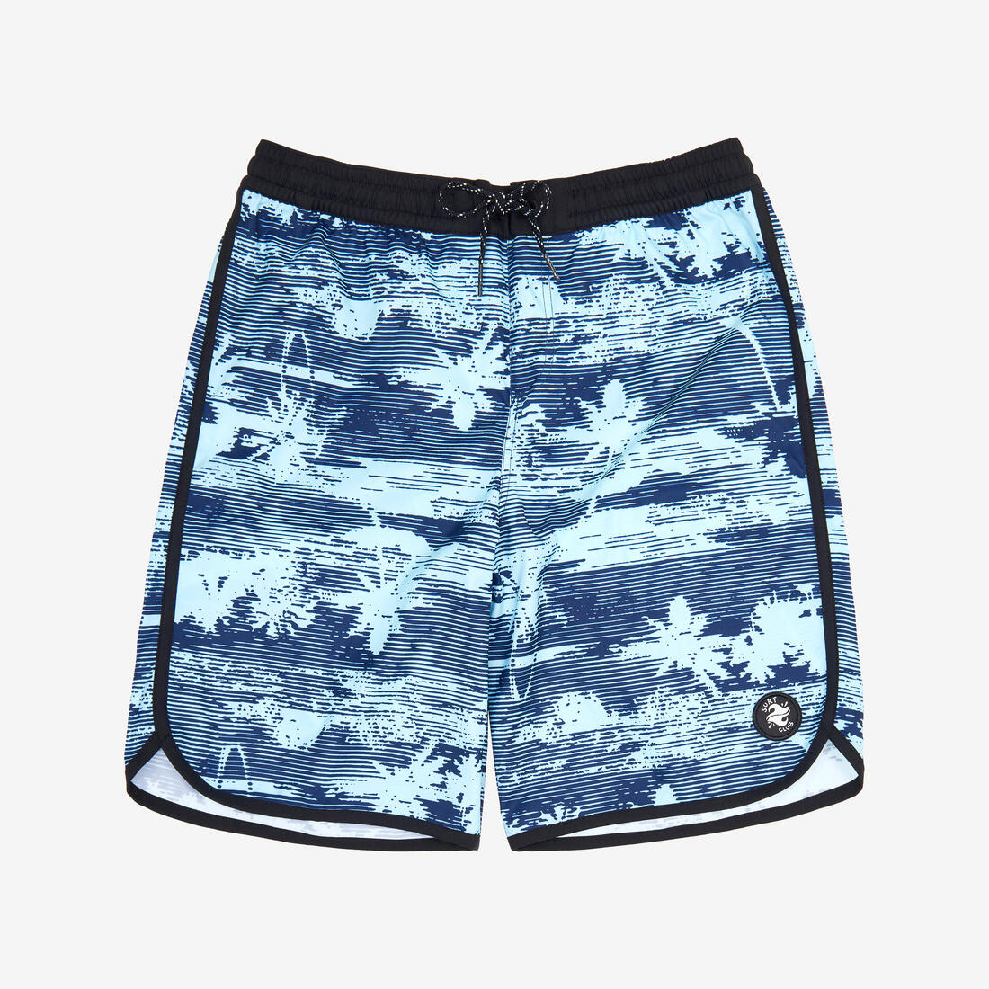 SHORT DE BAIN 500 BLEU CAMO