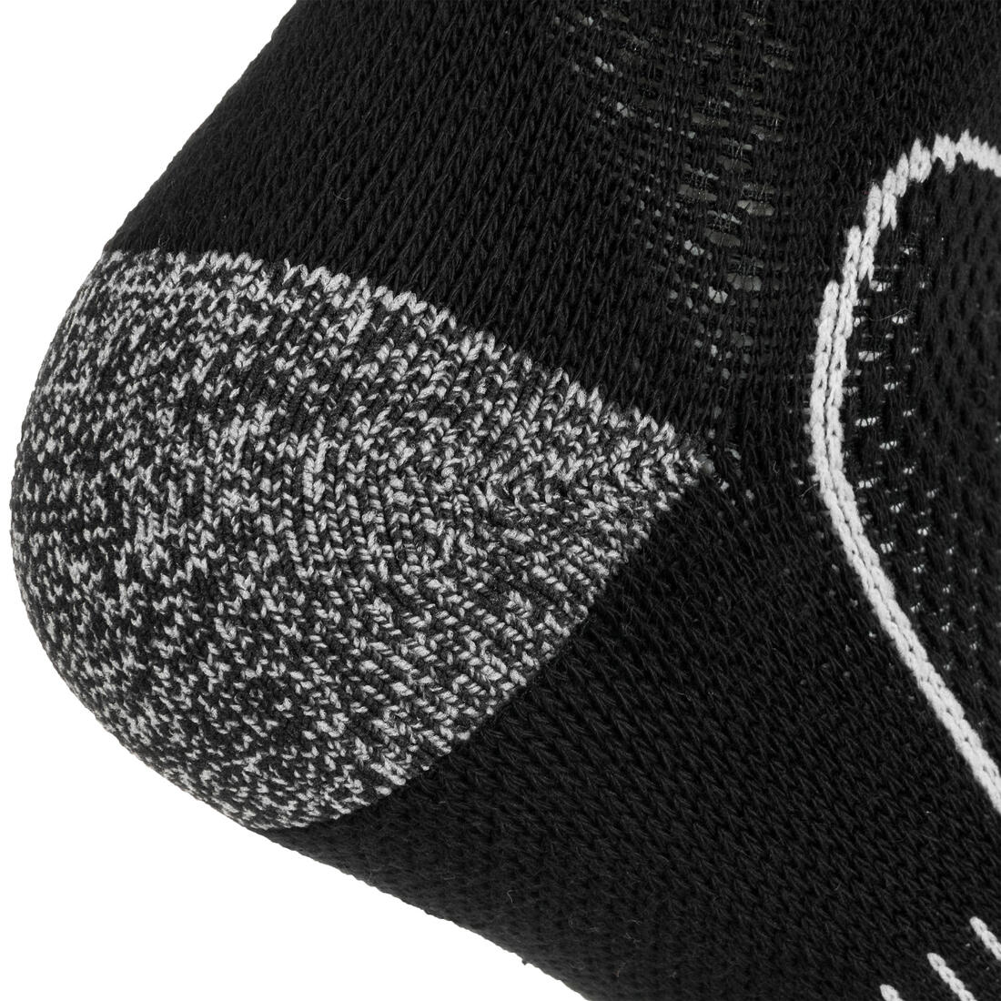 CHAUSSETTES DE SPORT MI-HAUTES ARTENGO RS 900 NOIR BLANC LOT DE 3