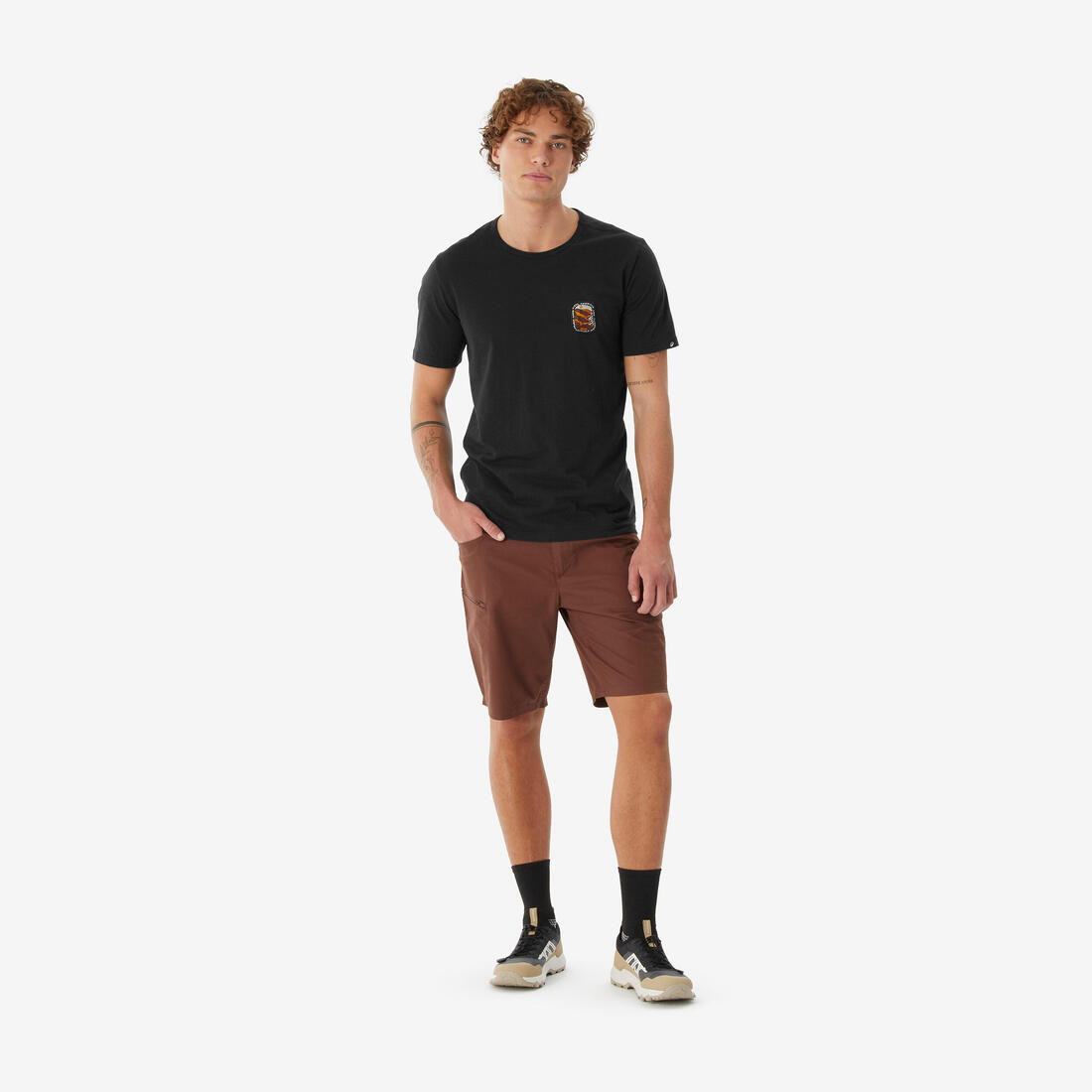 Short de randonnée homme, NH500 Regular