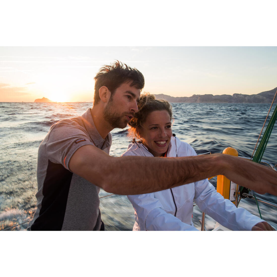 Veste imperméable de voile - veste de pluie sailing 100 femme