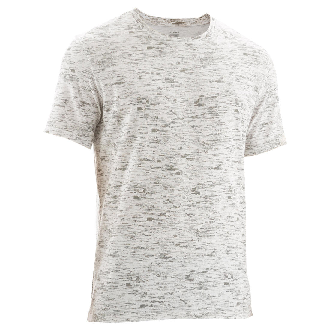 T-shirt fitness manches courtes coton extensible col rond homme rouge grenat
