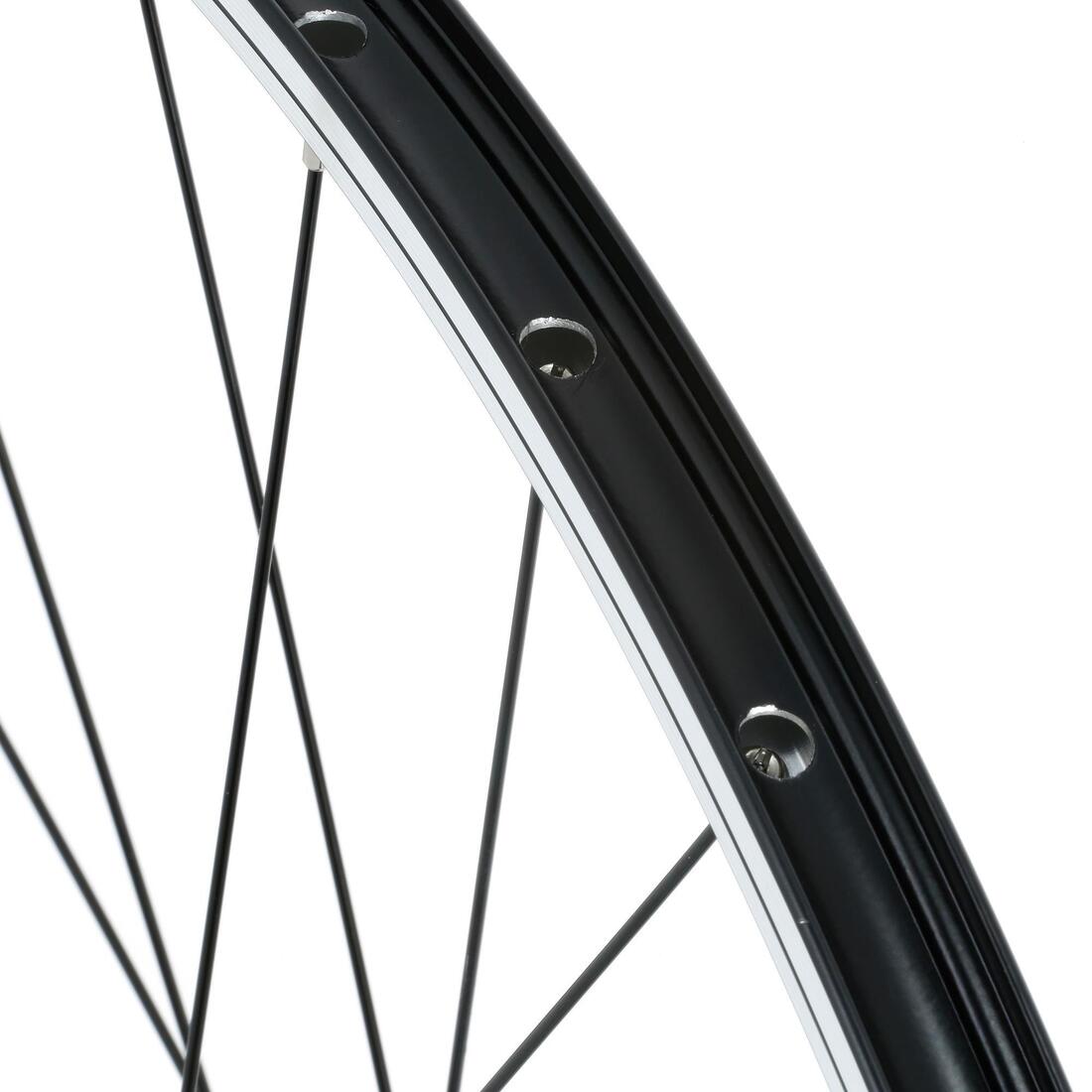 ROUE VTC 28"/ Avant/ Double Parois/ V-Brake/ Quick & Release/ Noire