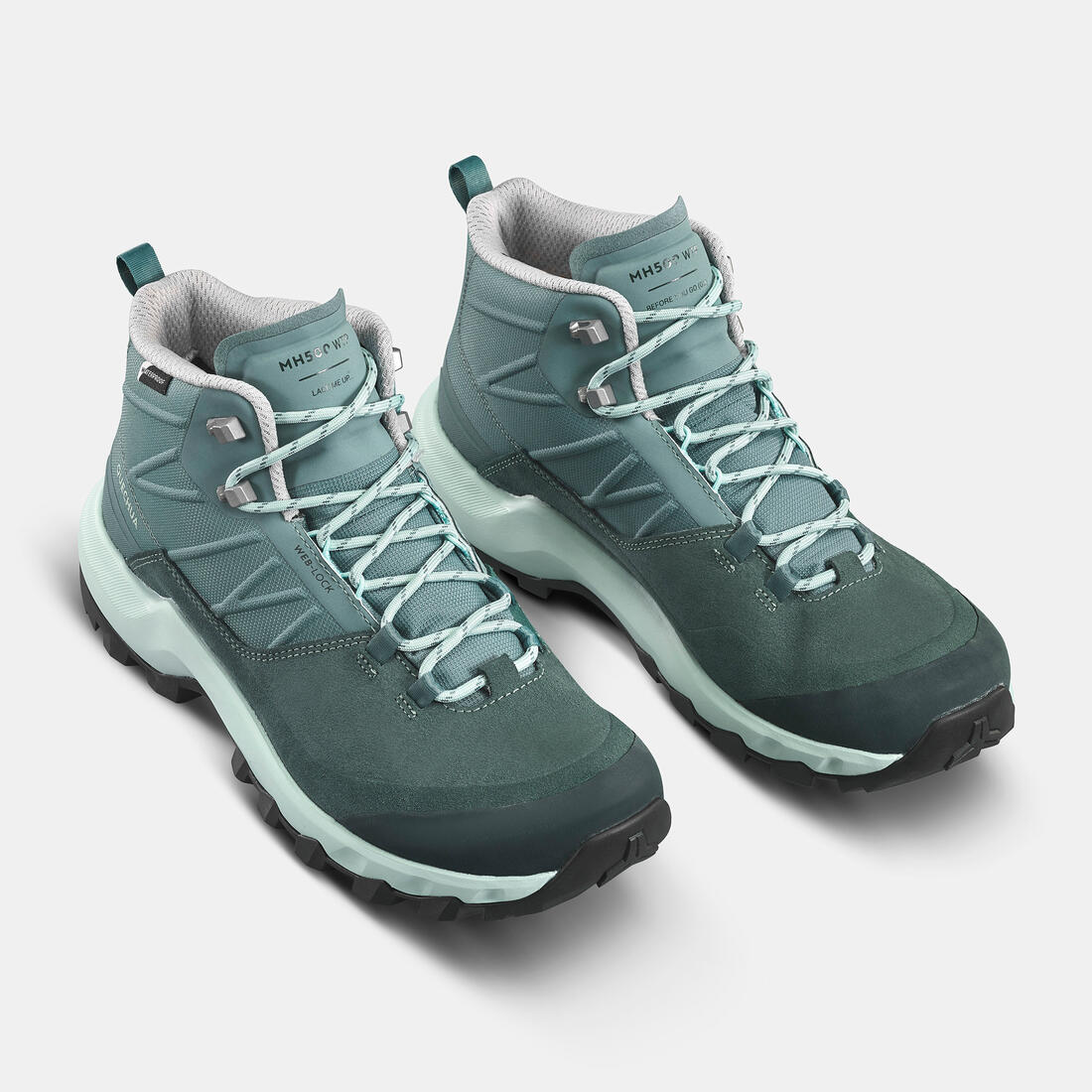 Chaussures de randonnée montagne imperméables femme, MH500