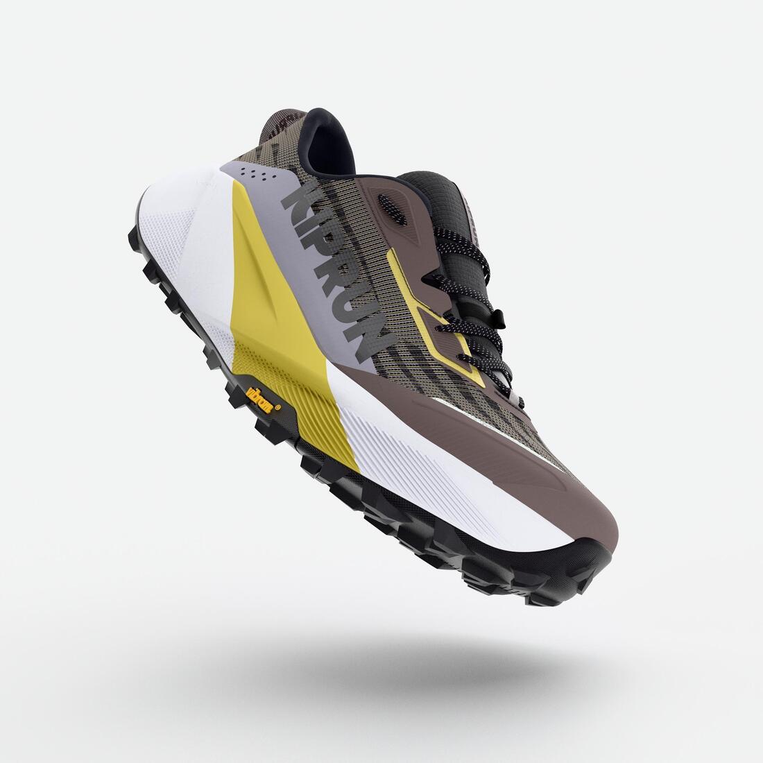 Chaussures de running trail homme, Kiprun kipsummit max, orange et