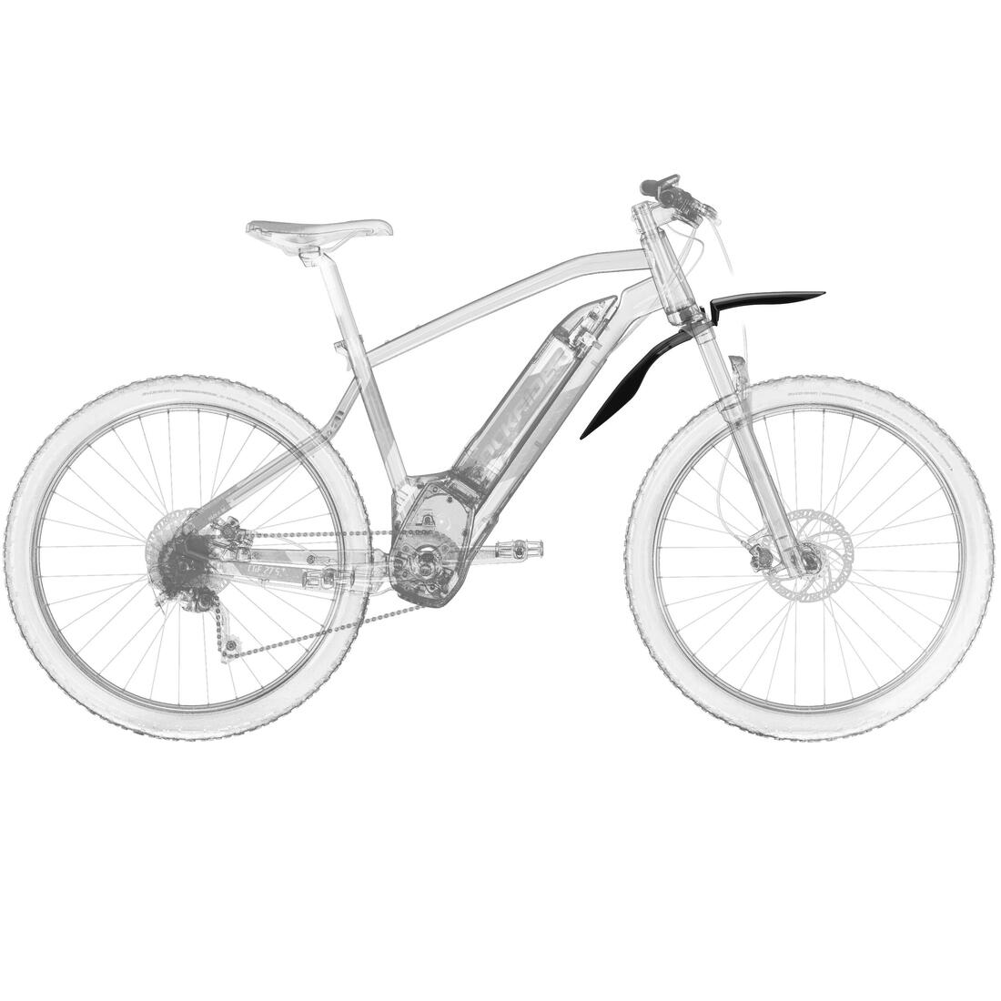 GARDE-BOUE VÉLO VTT AVANT RIGIDE V3 NOIR 26" - 27,5" - 29"