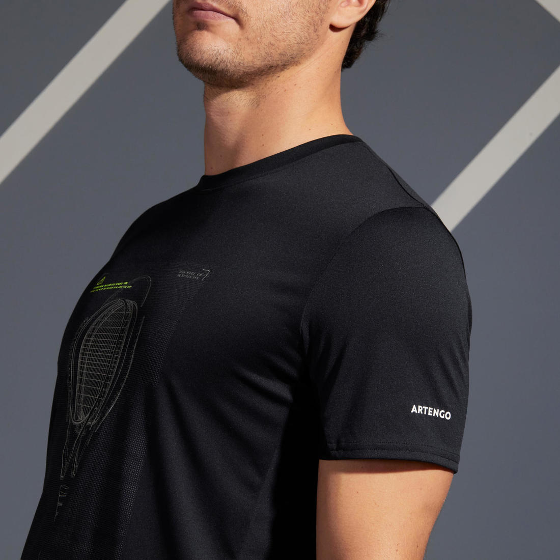 T-Shirt de tennis manches courtes homme - Essential blanc