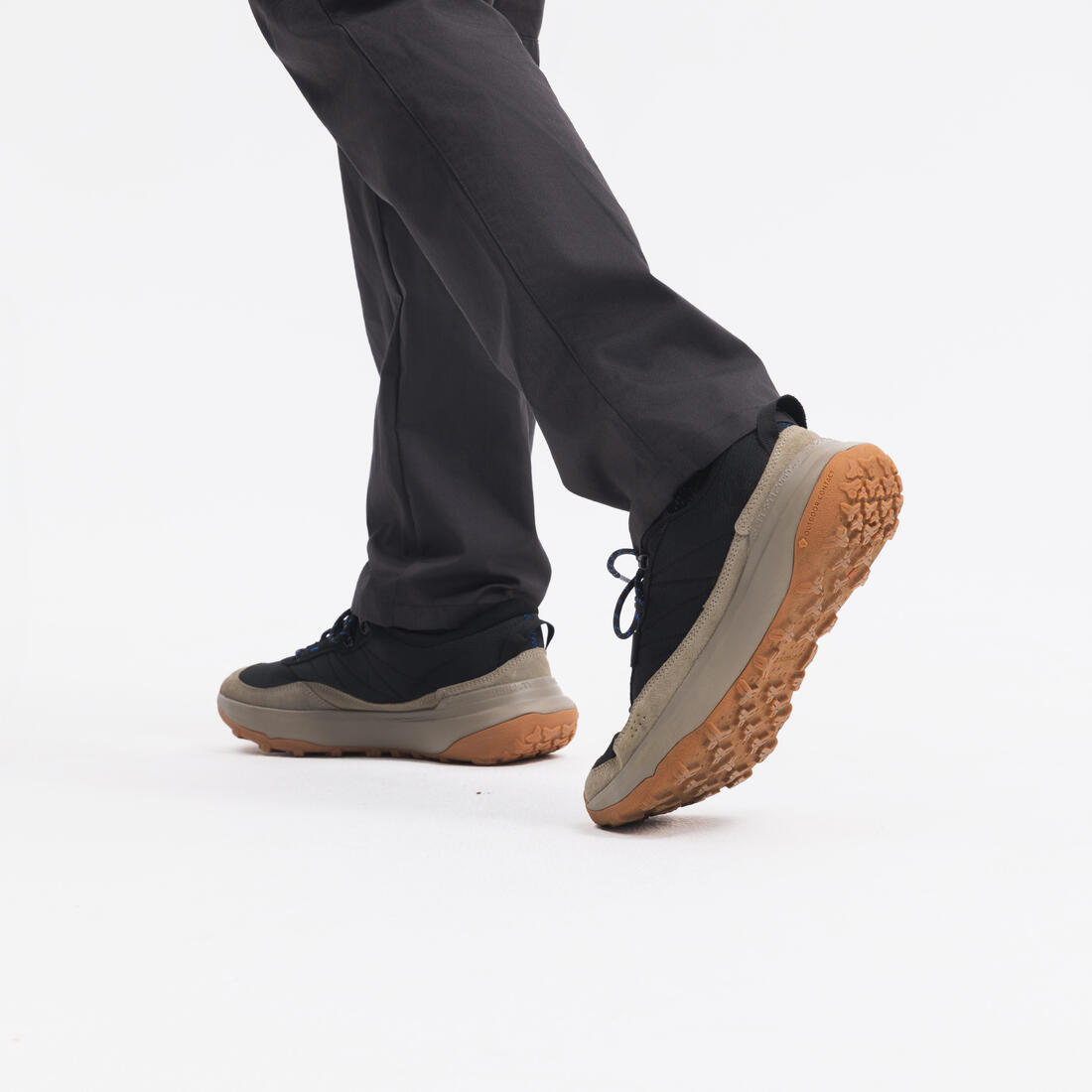 Chaussures de randonnée imperméables homme, NH500 basses WP noir fumé