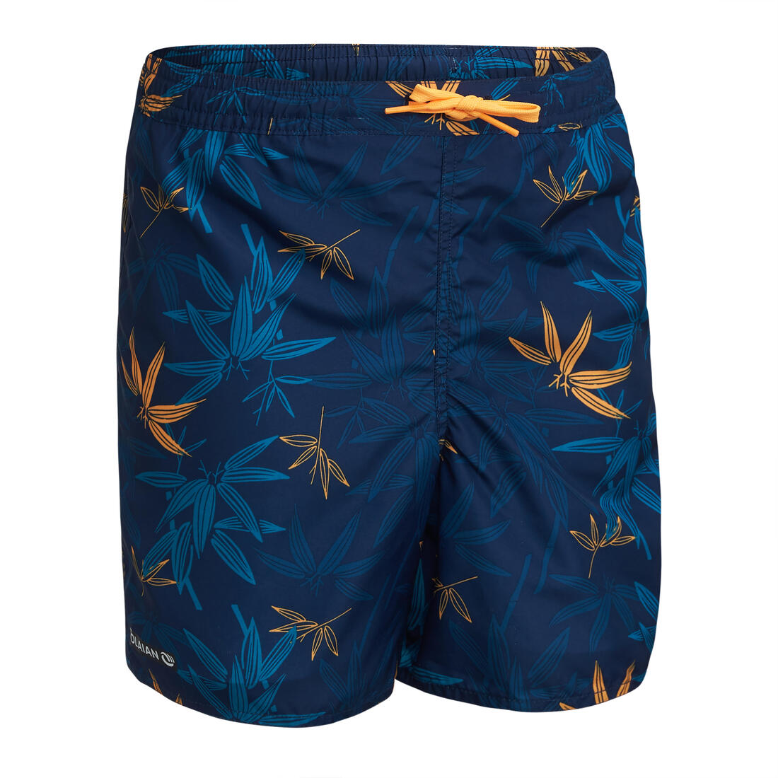 Short de bain 100 bleu noir