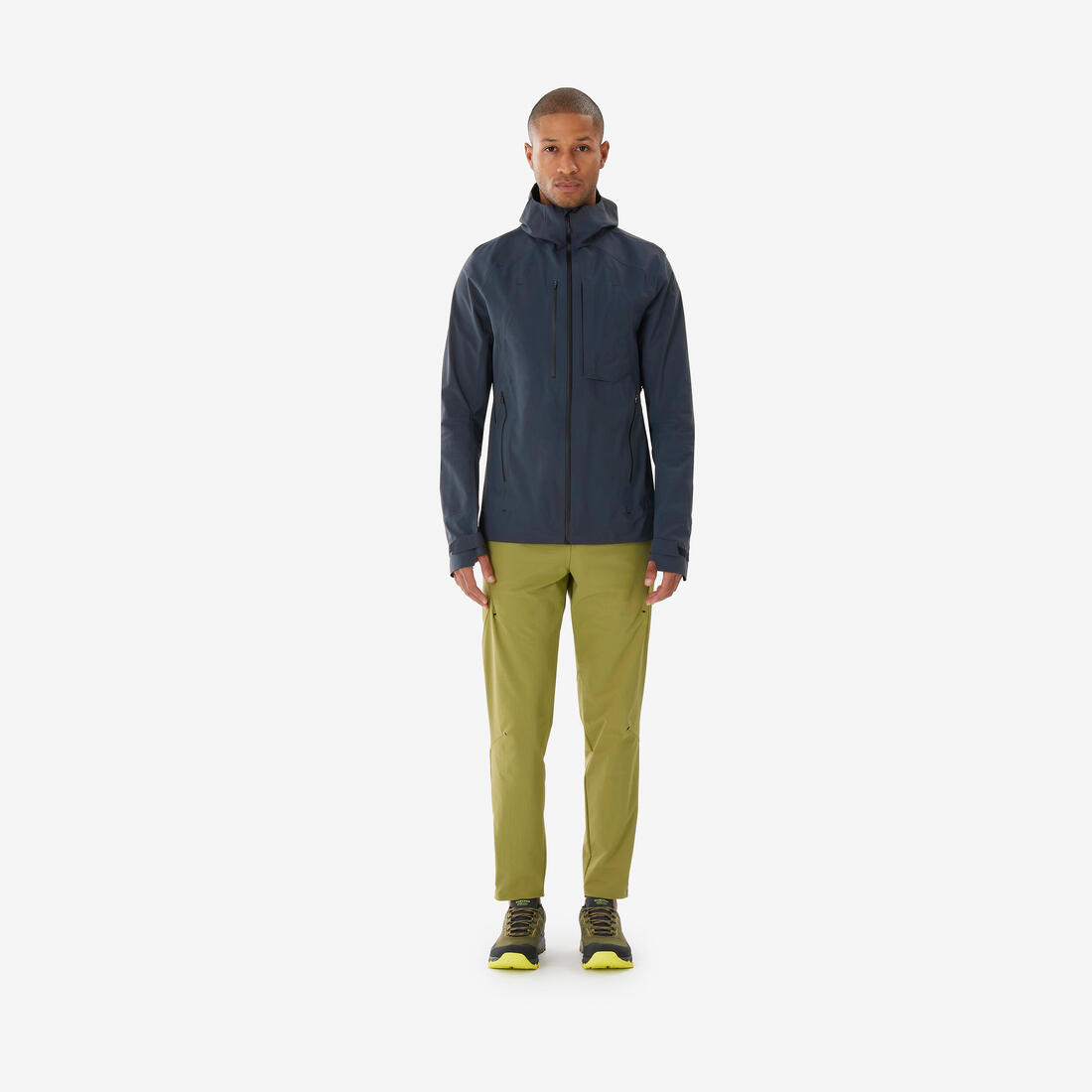 Veste de randonnée imperméable et légère homme, MH900