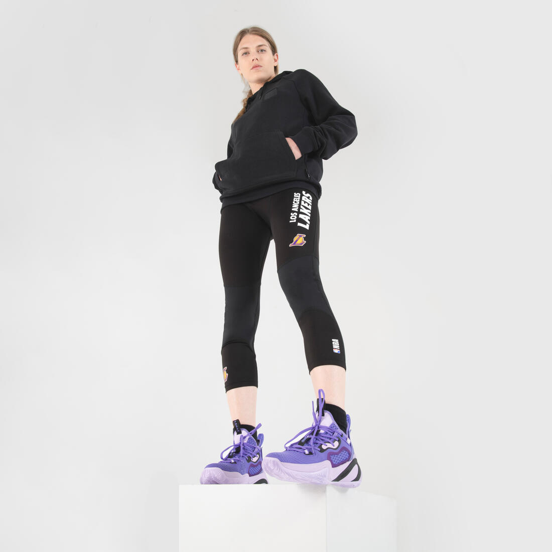 Legging basketball 3/4 nba los angeles lakers homme/femme - 500