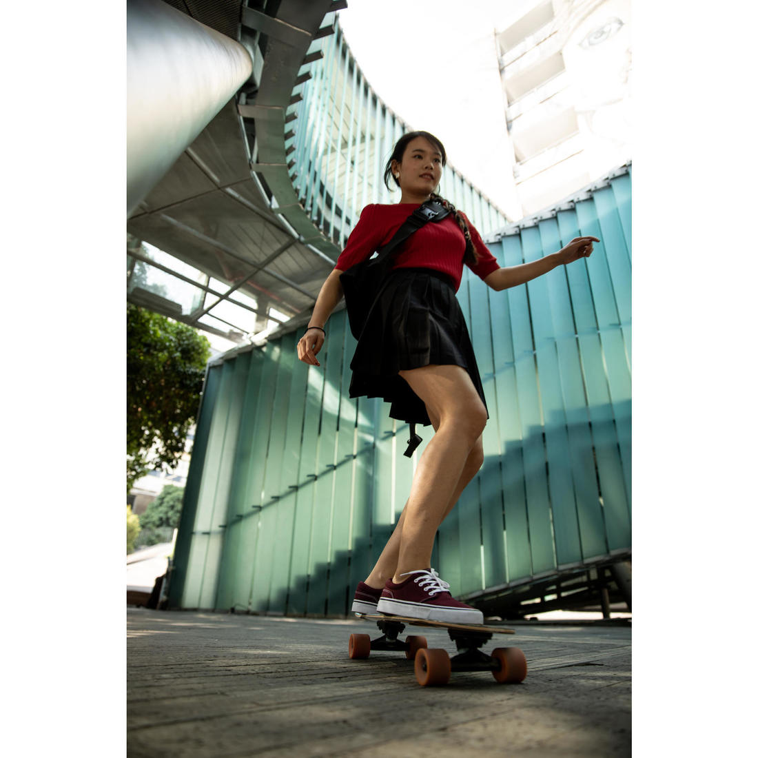Chaussures basses skateboard-longboard adulte vulca 100 noir blanc