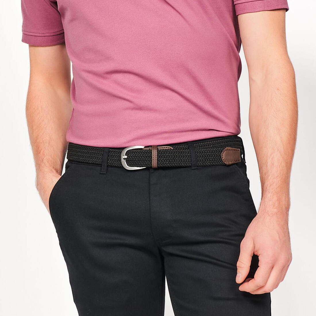 Ceinture de golf tressée élastique & extensible