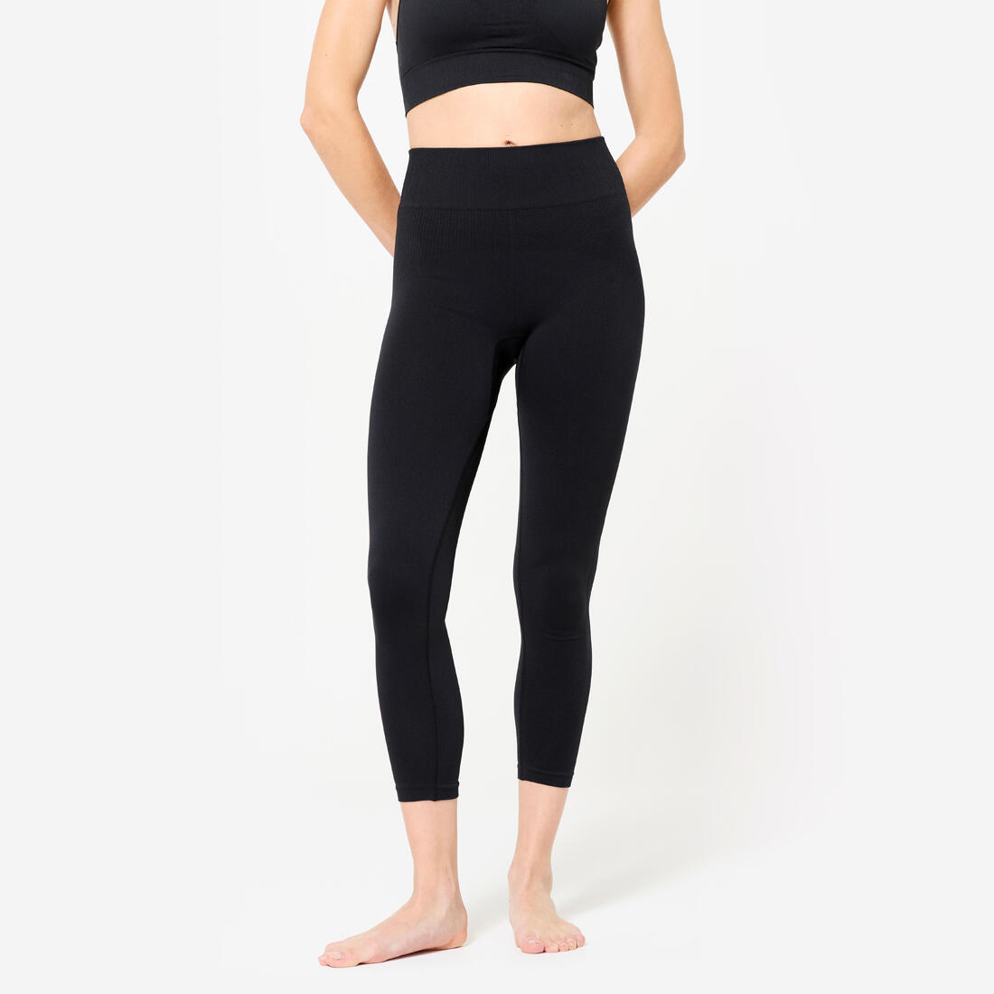 Legging yoga taille haute 7/8e femme