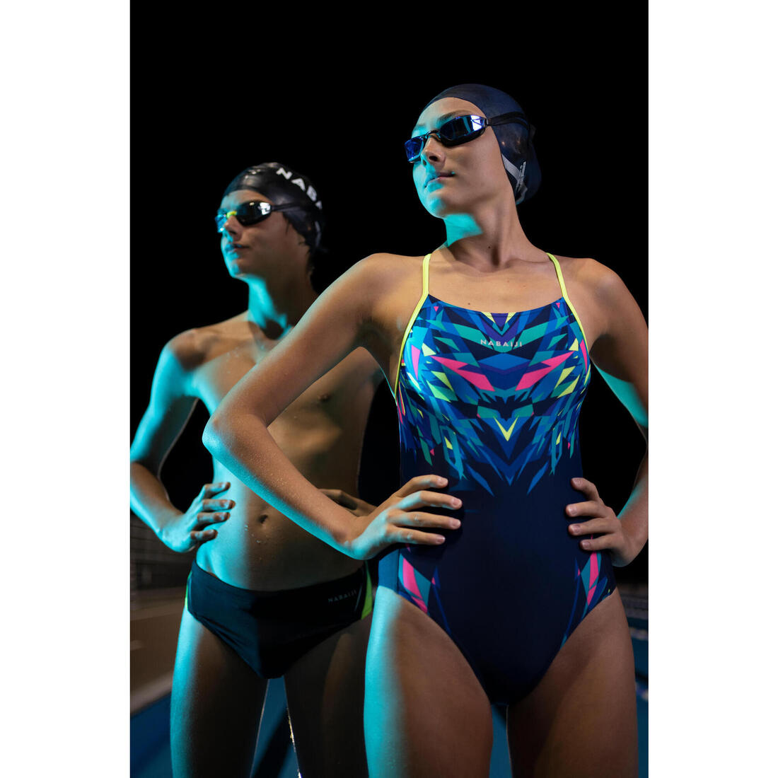 Maillot de bain de natation une pièce fille résistant chlore Lexa kali