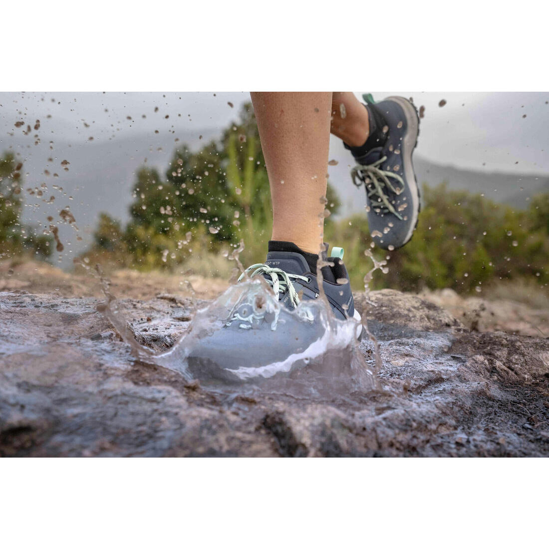 Chaussures imperméables de randonnée montagne - MH500 - femme