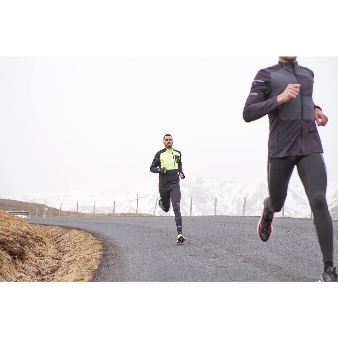 Collant de running respirant Homme - KIPRUN Run 500 Dry Noir