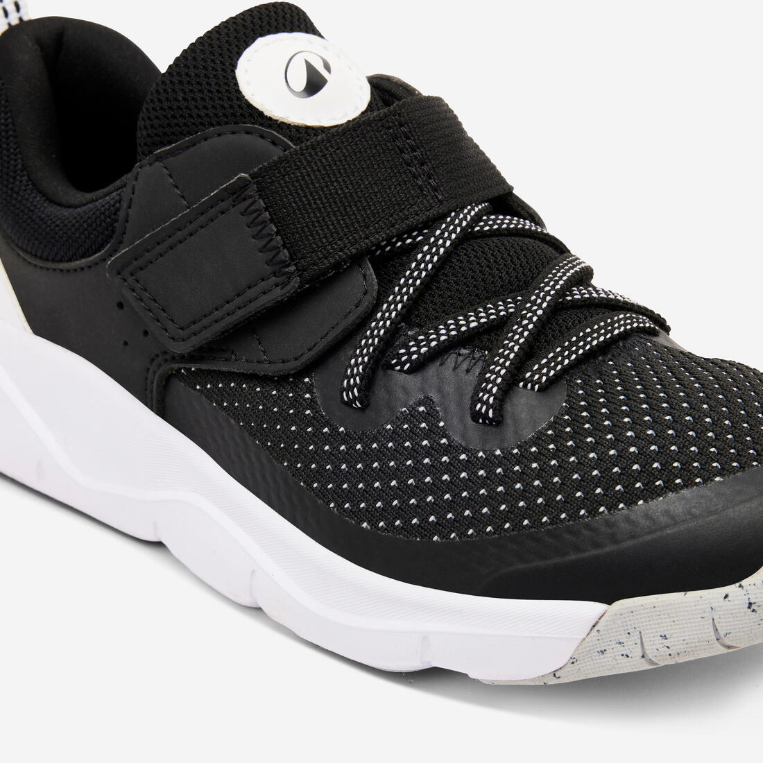 Chaussures de sport à scratch légères enfant, Playful Fast noir et