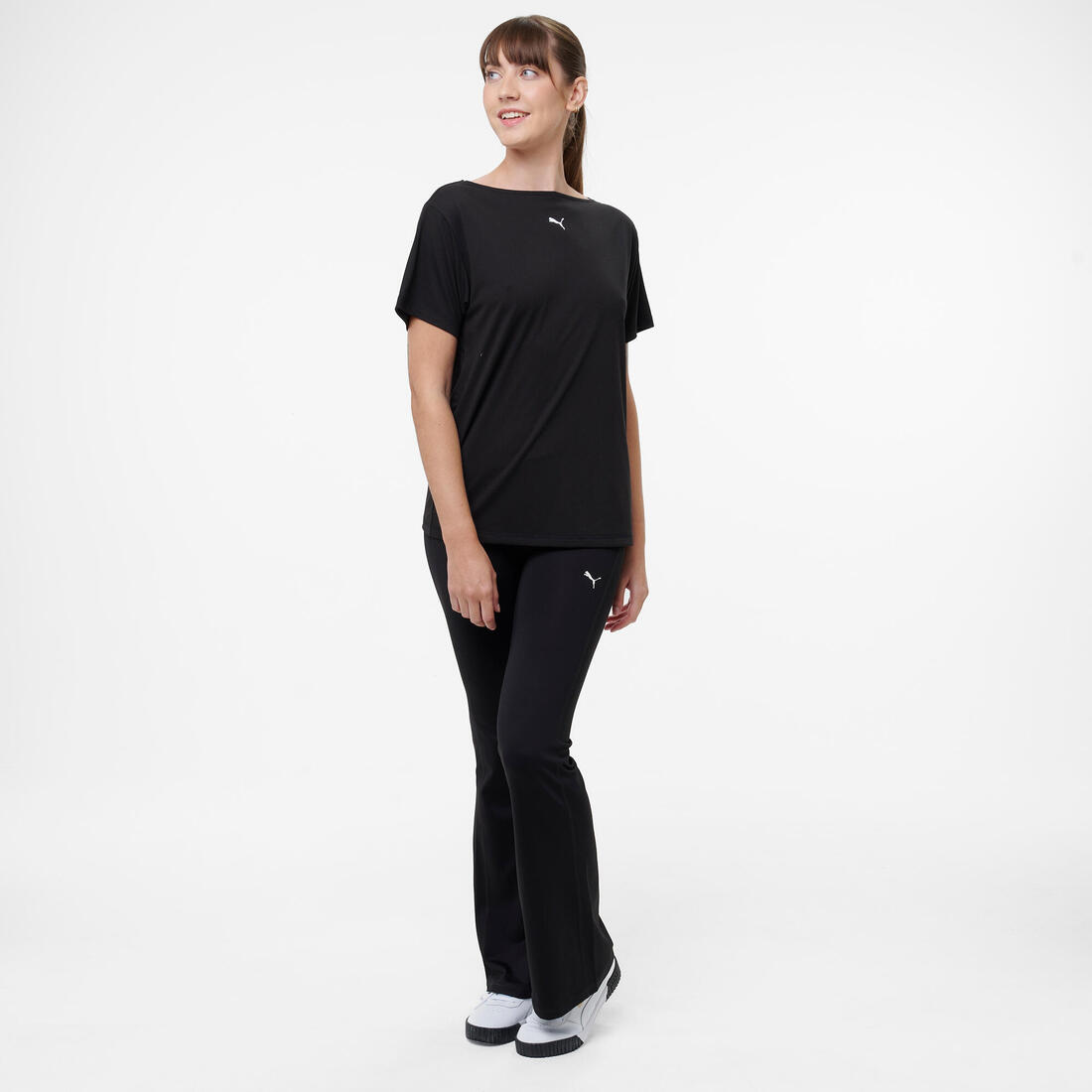 T-shirt ample de fitness femme, rose pâle