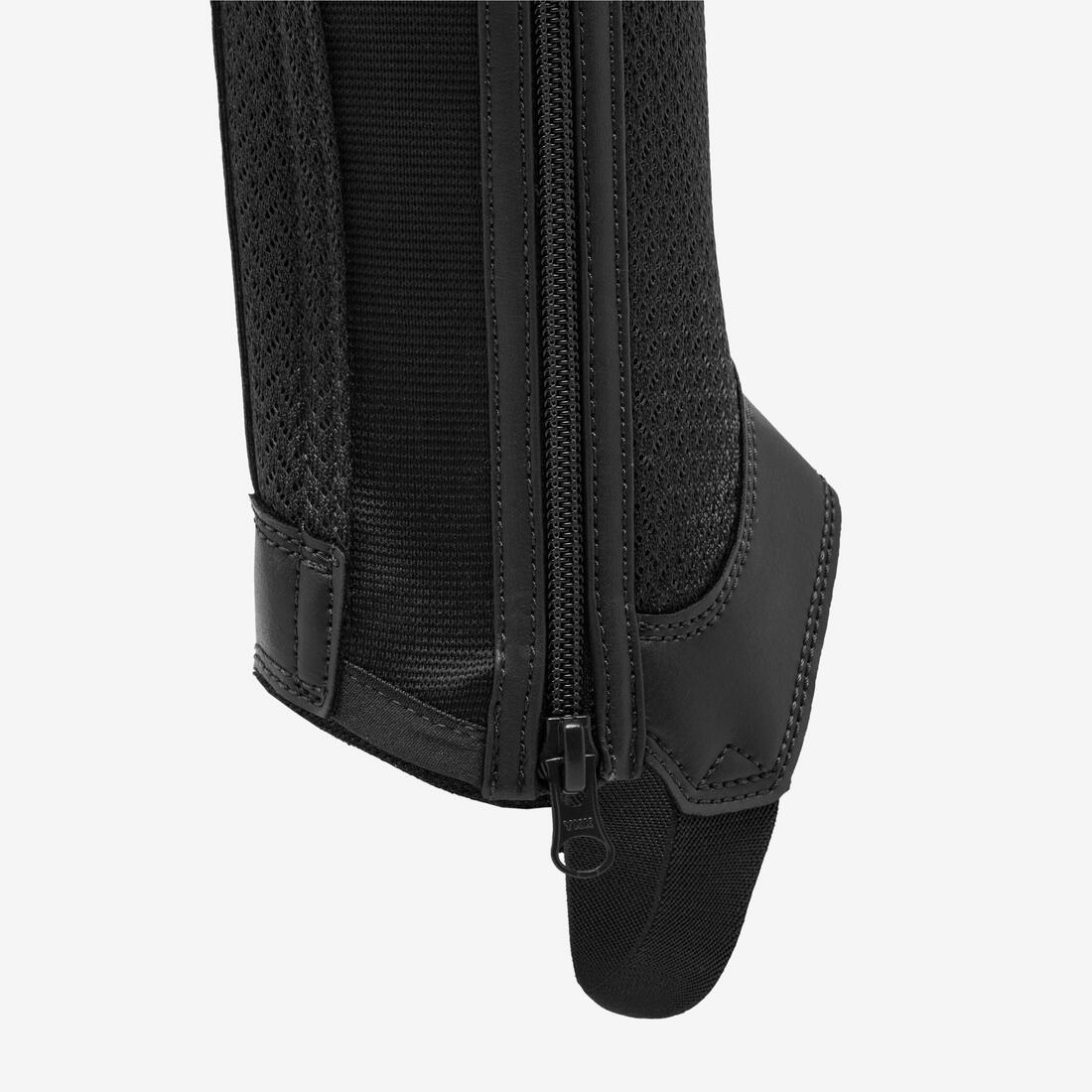 Mini-chaps équitation mesh Enfant - 100 noires