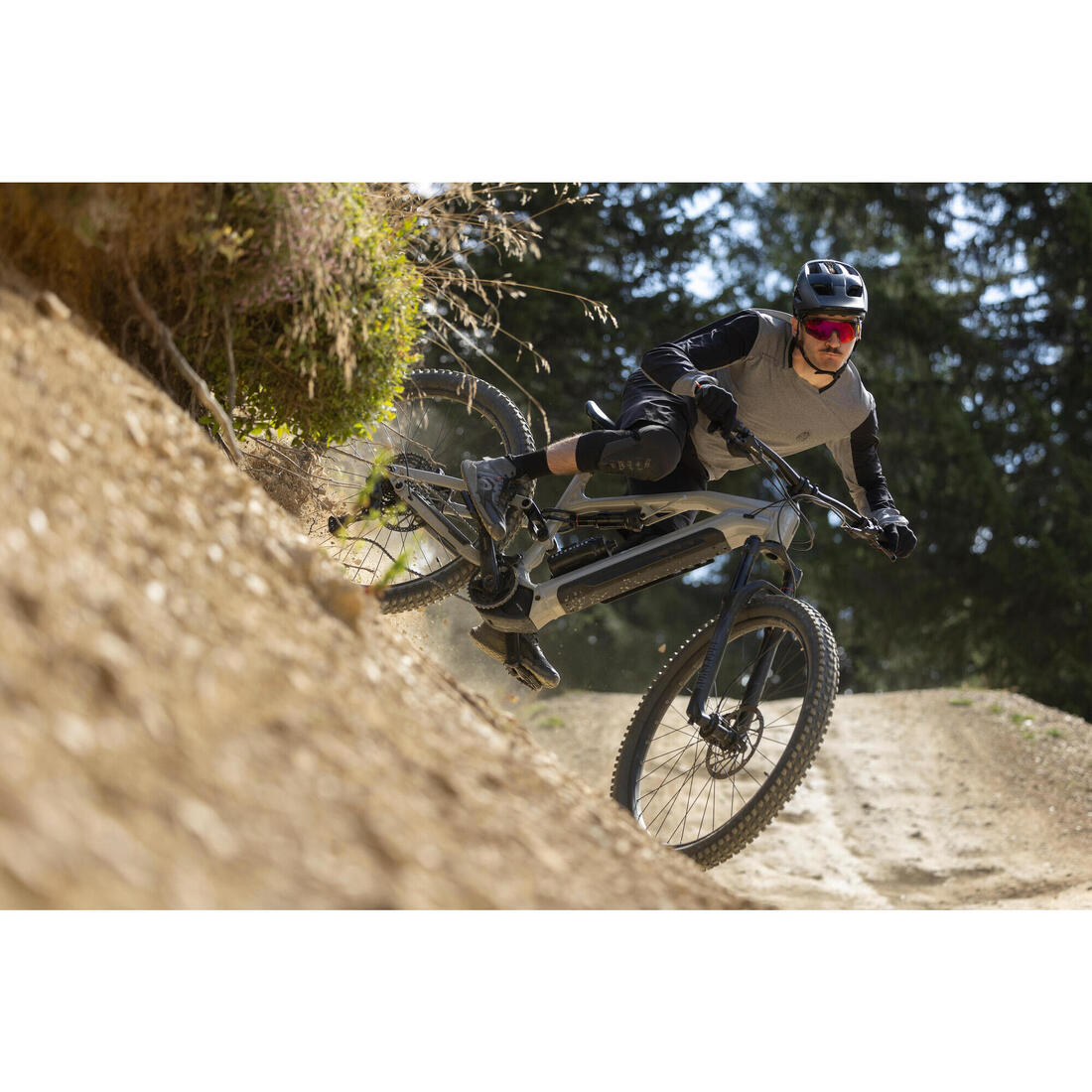 Vélo vtt électrique all-mountain tout suspendu 29" - e-feel 700 s