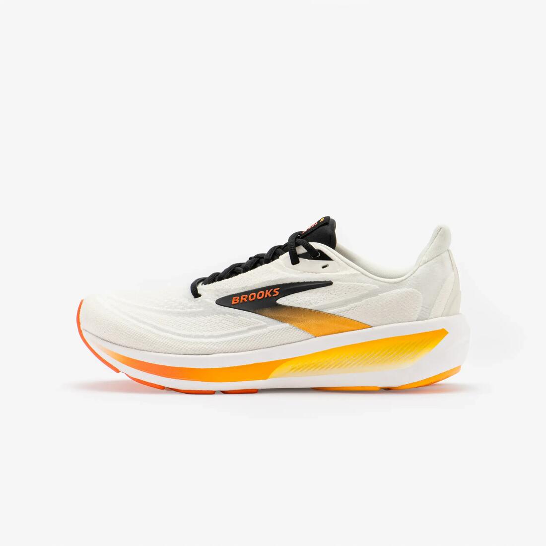 Chaussure de running homme, Brooks Revel 9 blanche et orange