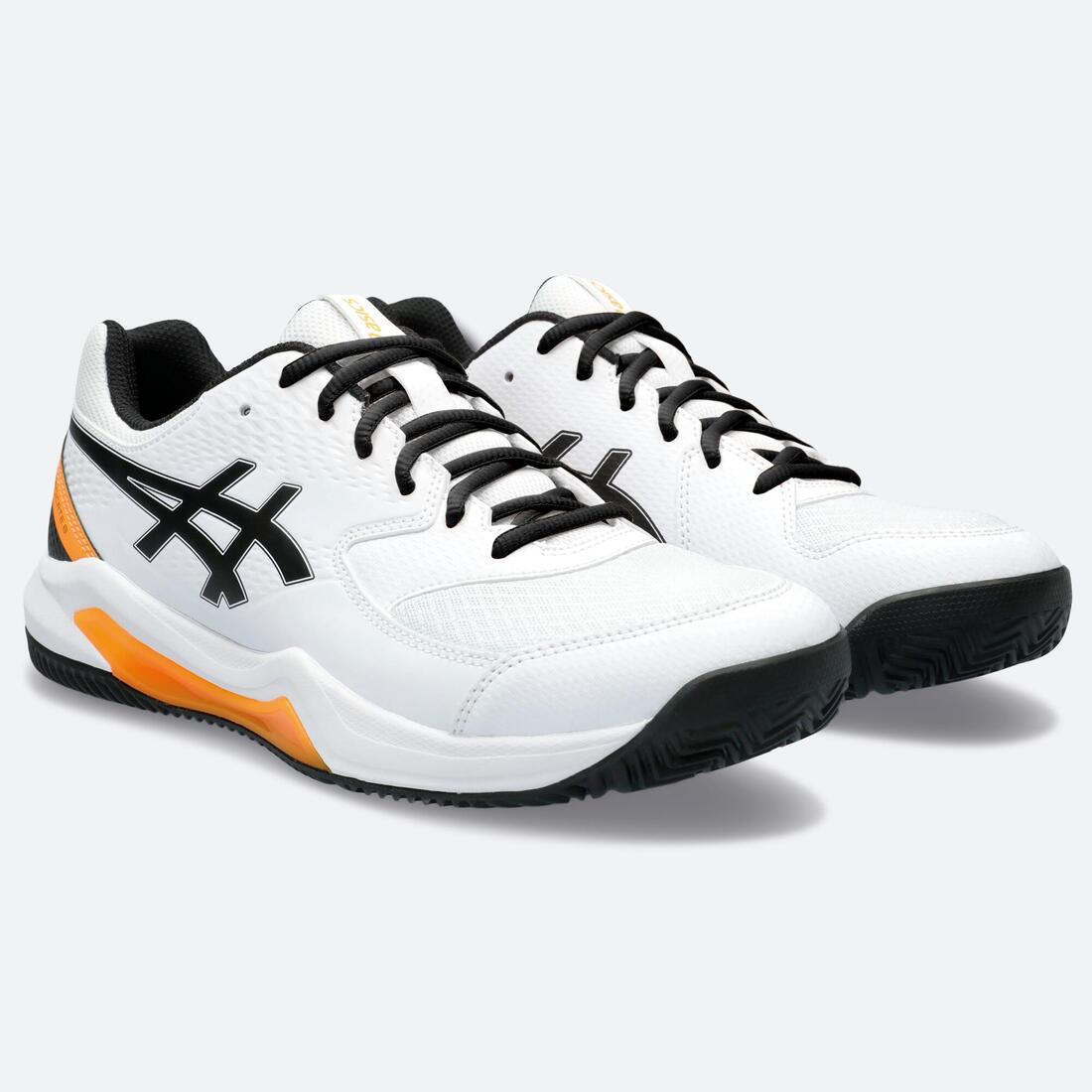 Chaussures de padel Homme - Asics Gel Dedicate 8 blanc orange