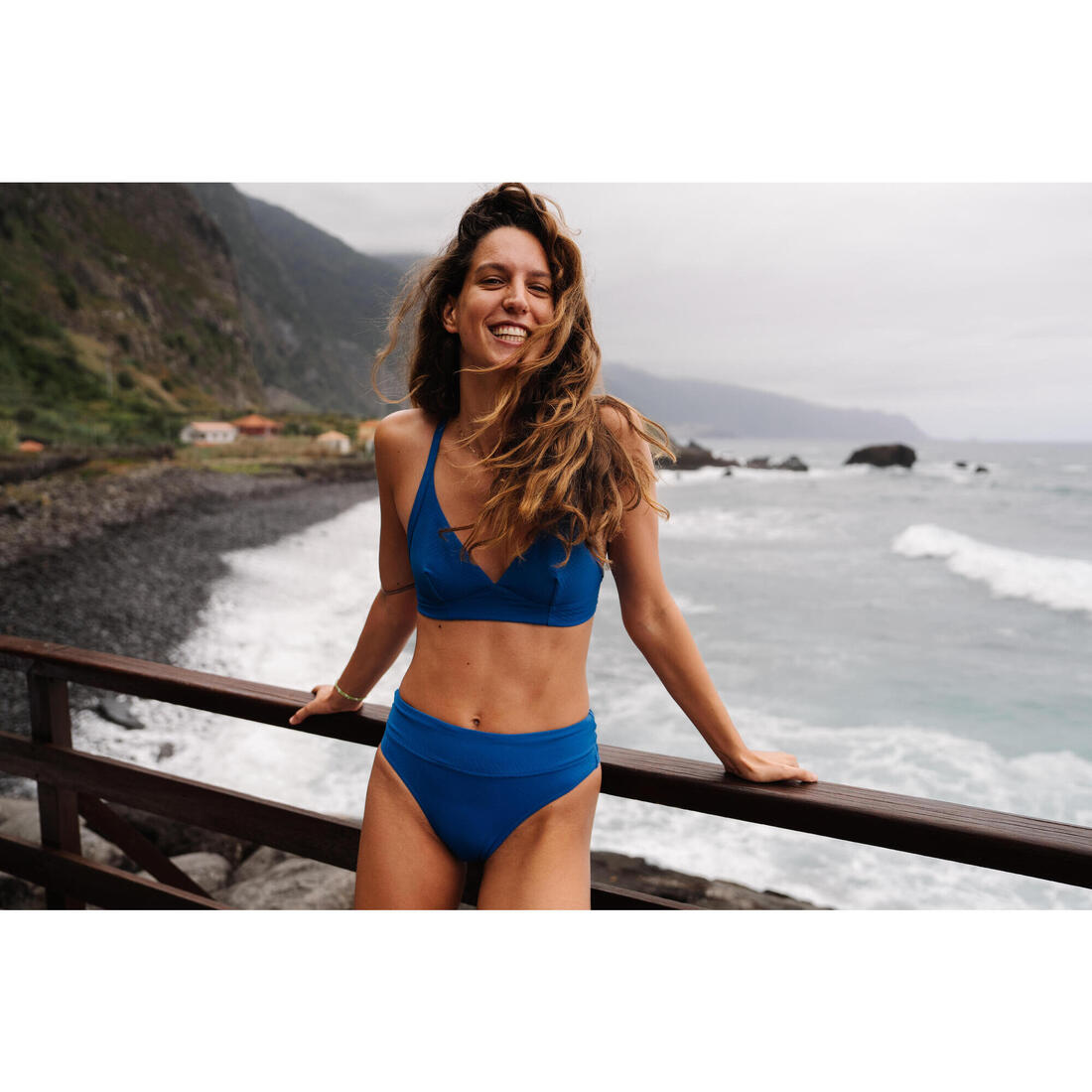 Haut de maillot de bain brassière texturée Femme - Bea