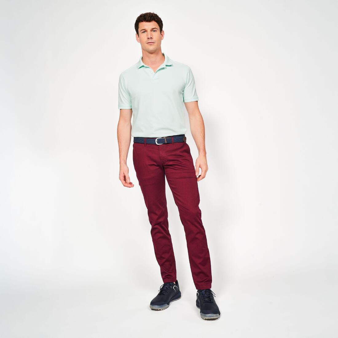 Pantalon de golf chino coton homme, MW500