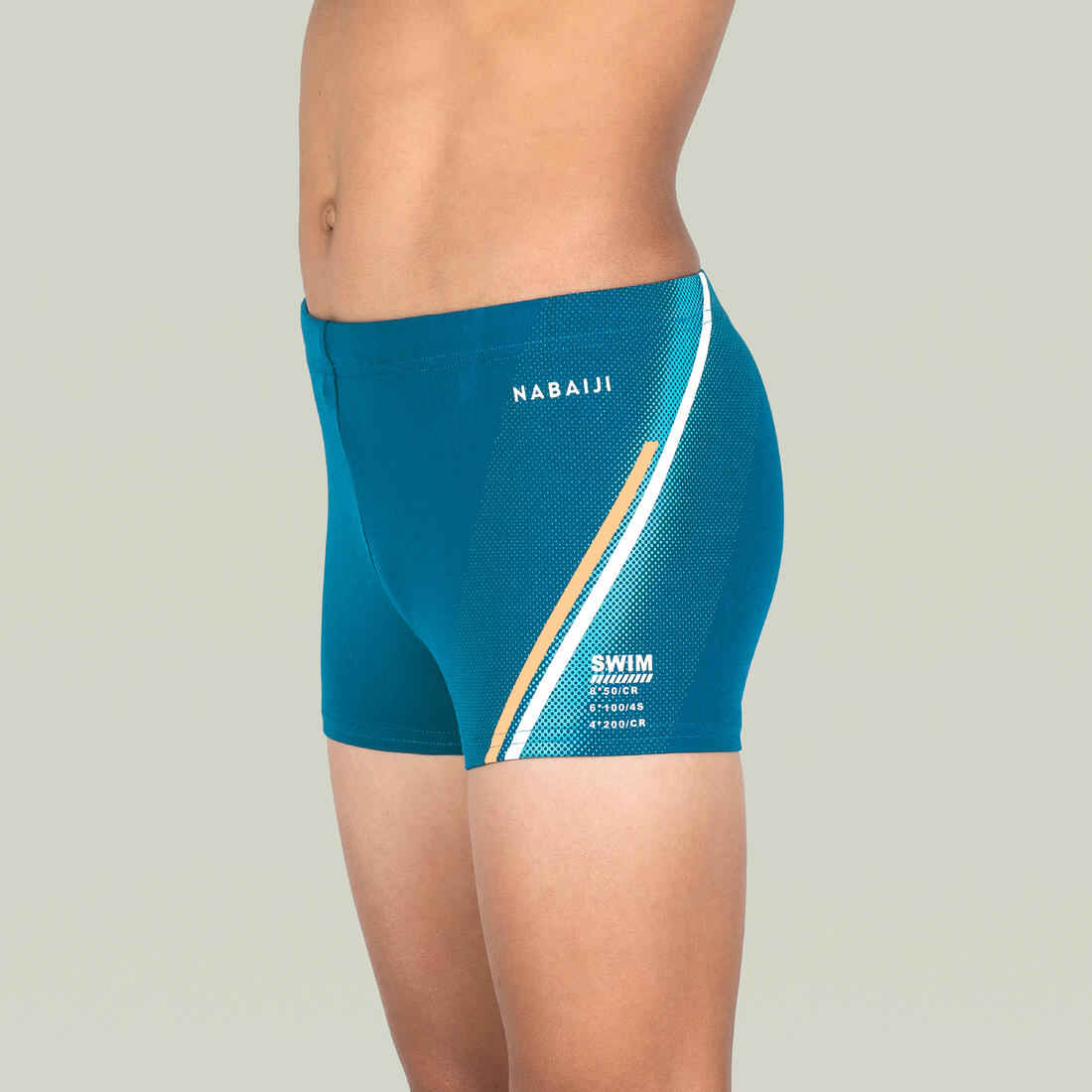 Maillot boxer de bain natation Garçon enfant - 500 Fitib all marin