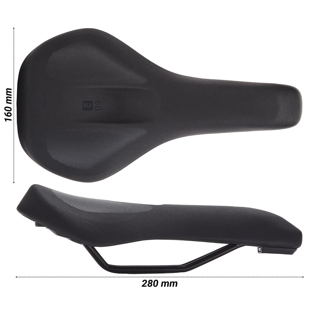 Selle velo trekking/ville 60° sd memory foam