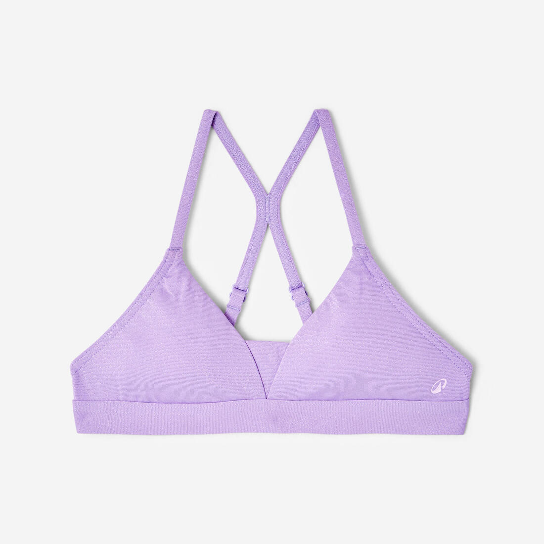Haut de maillot de bain lurex surf dos croisé réglable fille, Lizy