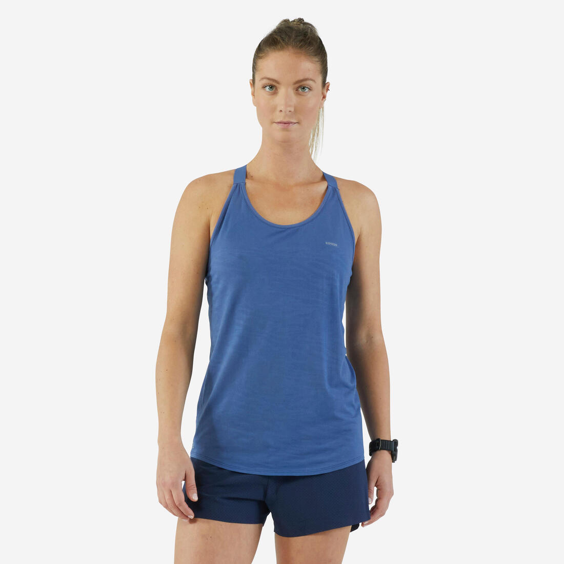 Débardeur running avec brassière intégrée femme - kiprun run 500 confort