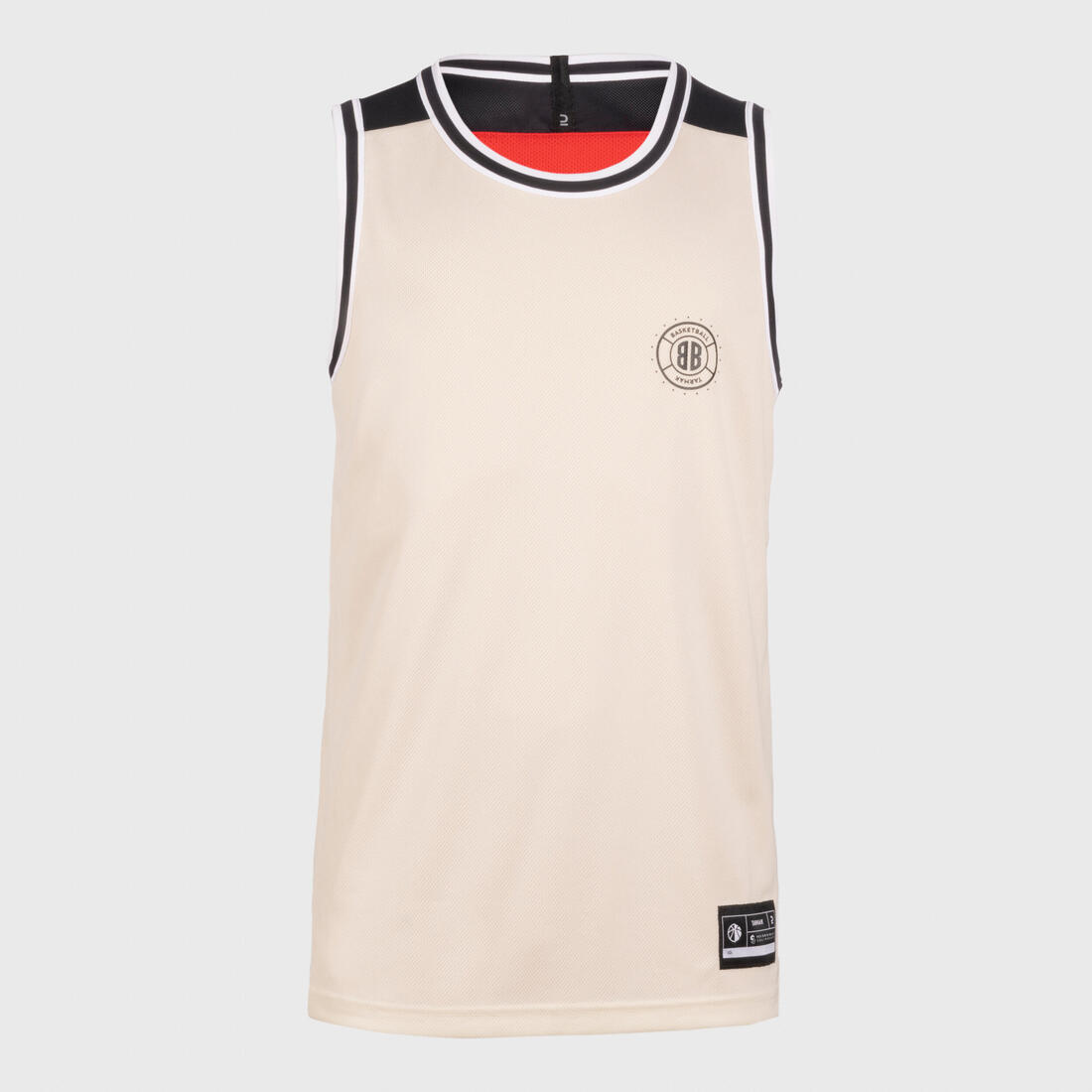 MAILLOT BASKETBALL SANS MANCHE REVERSIBLE HOMME/FEMME - T500