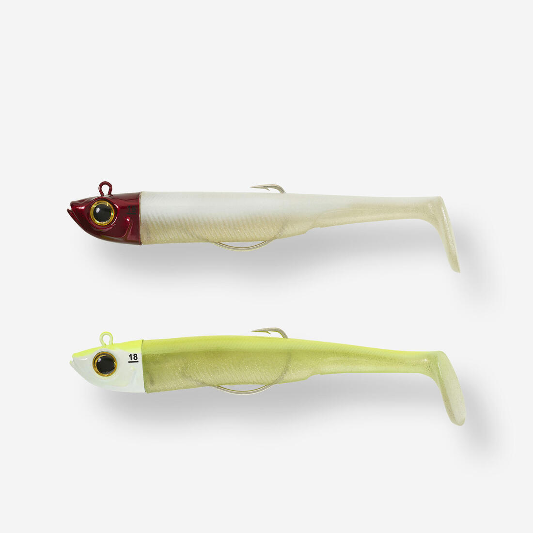 Kit leurres souples shad texan anchois ancho 120 12gr ayu en mer