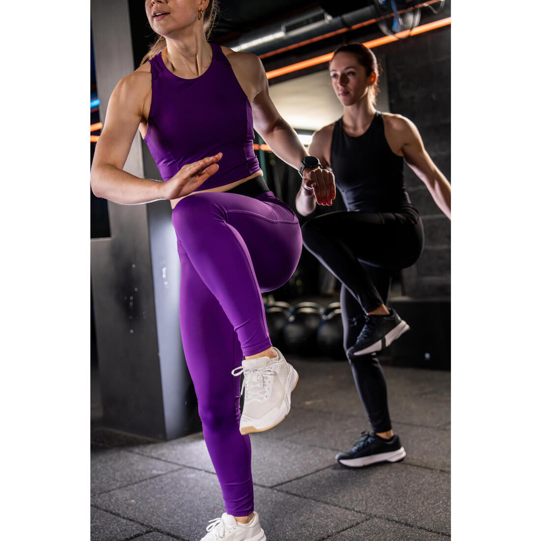 Débardeur de fitness crop-top moulant femme