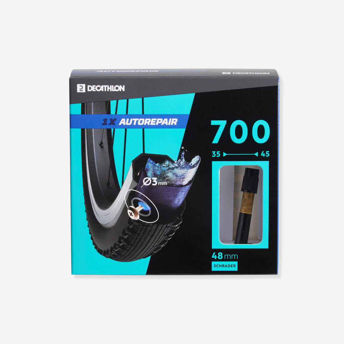 Chambre a air 700x35/45 schrader auto reparante