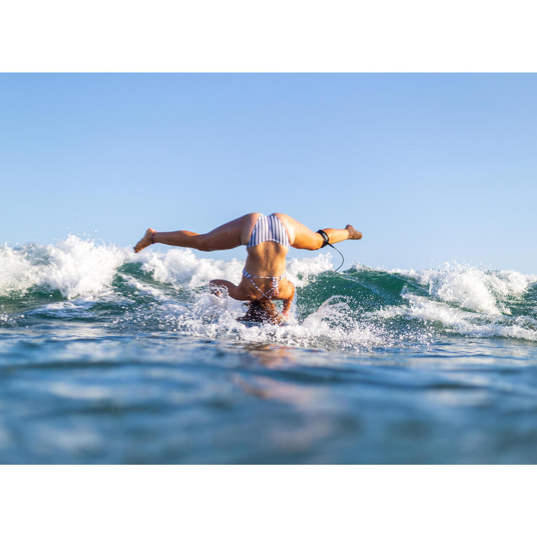 Haut de maillot de bain femme brassière de surf dos dégagé ANDREA KOGA MALDIVES