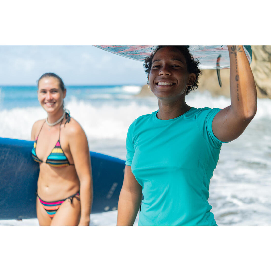TEE SHIRT ANTI UV SURF MALOU MANCHES COURTES FEMME