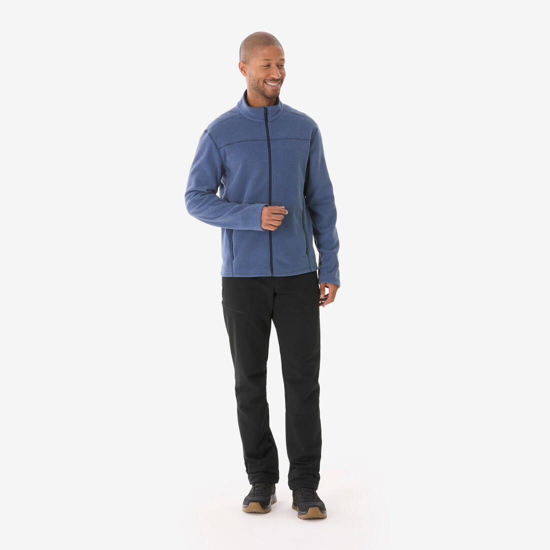 Polaire de randonnée montagne homme, MH100 full zip