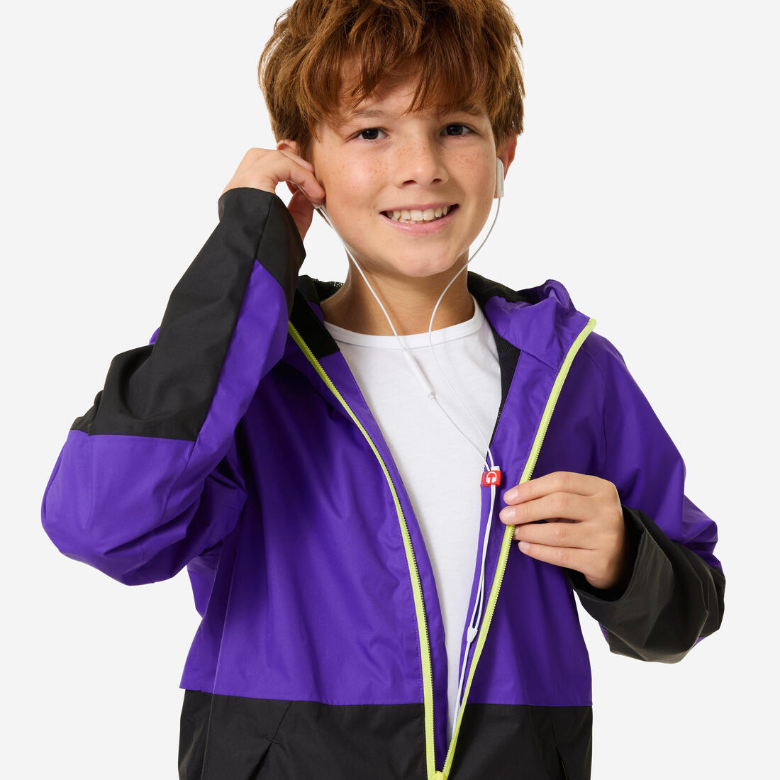 Veste de randonnée imperméable 7-15 ans enfant, MH500 twin