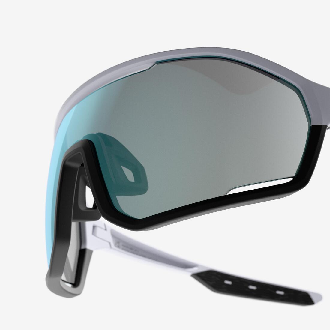Lunettes de vélo adulte PERF 500 catégorie 3 BLANC