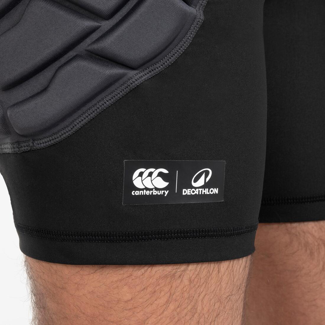 Sous-short de protection de rugby Homme - R500 Decathlon | Canterbury noir