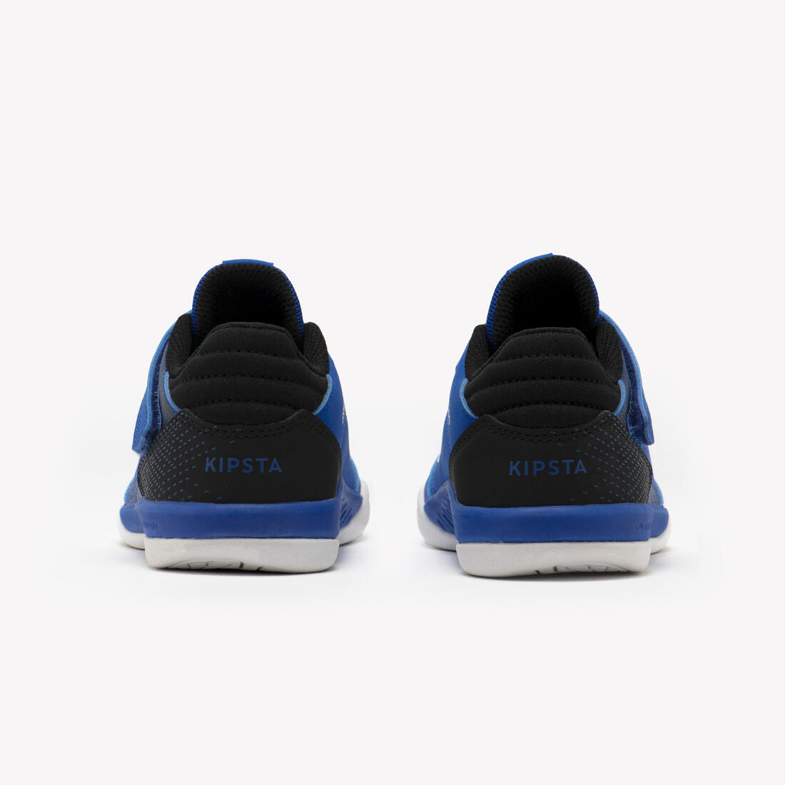 Chaussures de futsal sans lacet enfant, Eskudo Club Sala Easy orange et