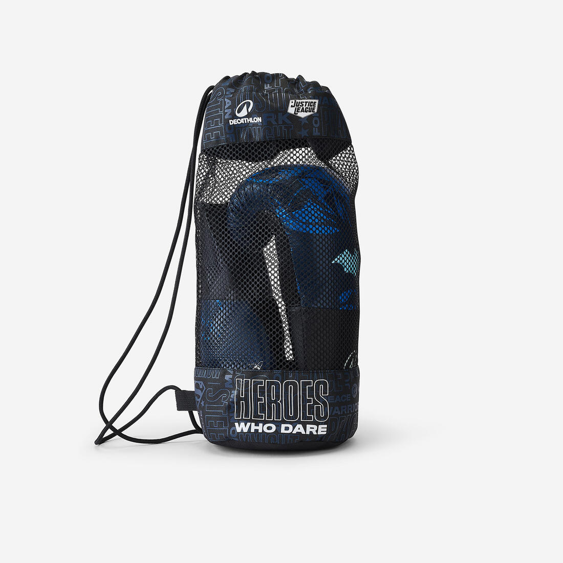 Gants de boxe résistants et respirants enfant, Batman Superman bleu