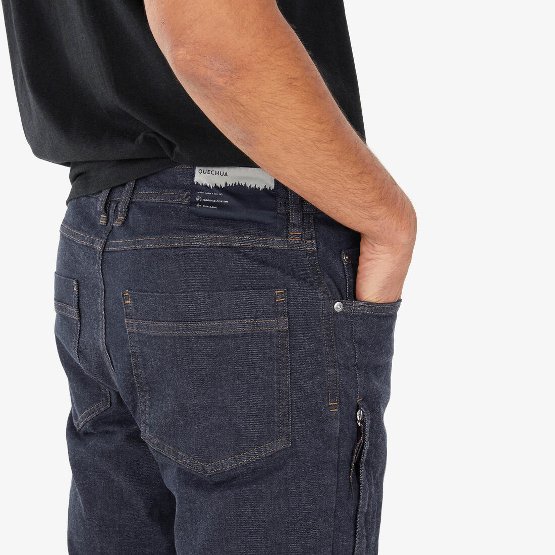 Pantalon de randonnée homme, NH500 Jeans bleu