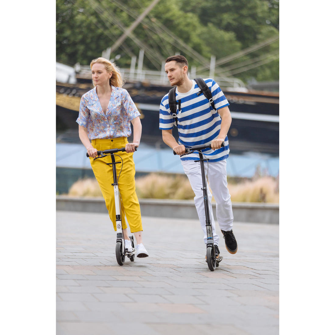 Trottinette adulte t7xl vert pale